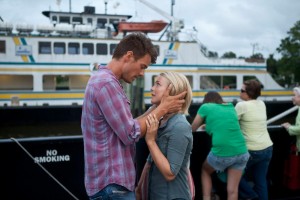 Look familiar? Alex (Josh Duhamel) embraces Katie (Julianne Hough) in 'Safe Haven'. Image annexed under the Fair Use principle.
