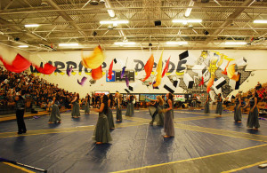 Legends performed their show at the spring pep rally, to Florence + Machine "Shake It Out".